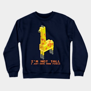 Giraffe Pixel Playground - The High-Reach Tee for Fun-Loving Kids Crewneck Sweatshirt